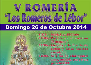 Este domingo, da 26 de octubre, se celebra la Romera de Lbor, por quinto ao consecutivo
